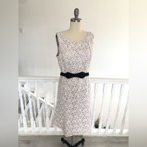 White House Black market lace midi dress.